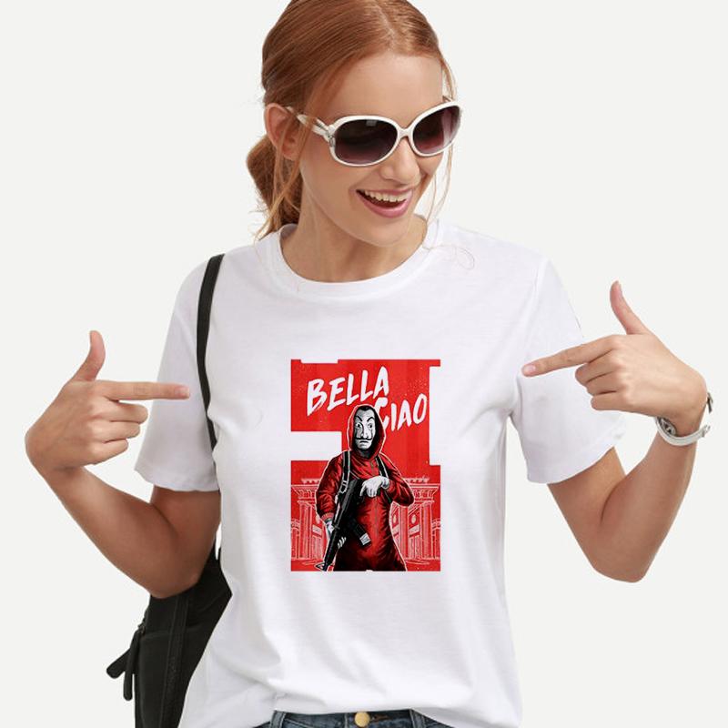 T-Shirt &quot;Bella ciao&quot; (La Casa de Papel) pour femmes  - /medias/156388423921.jpg