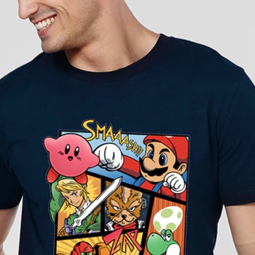 T-Shirt Super Super Smash Bros style bd - /medias/157070878116.jpg