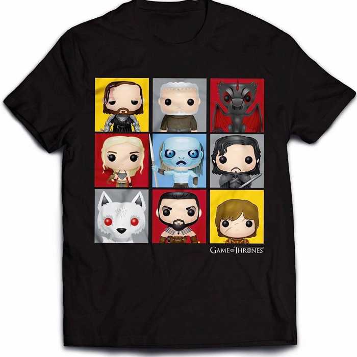 T-Shirt Game Of Thrones : style pop art personnage en 3D