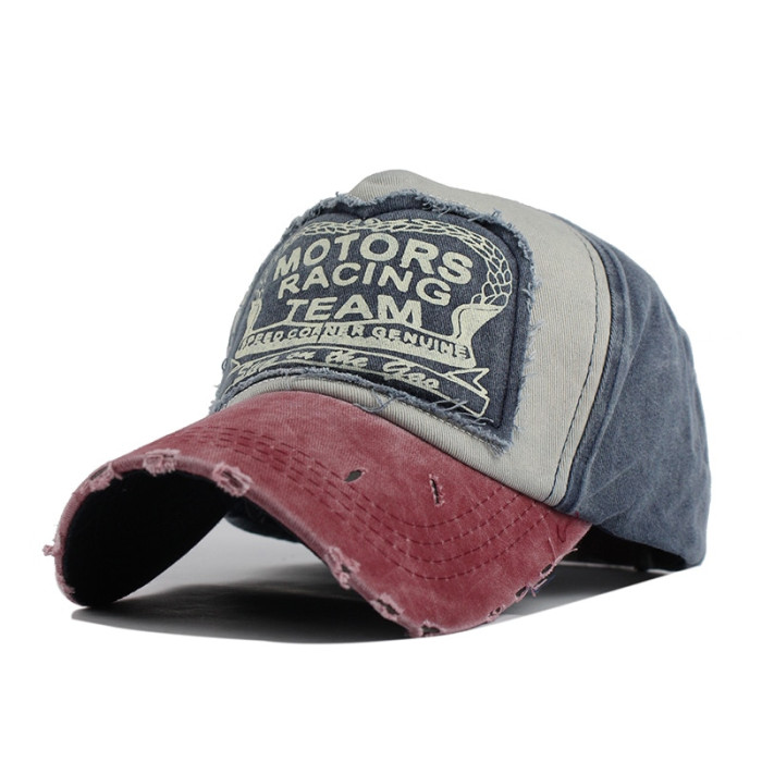 Casquette en coton vintage "Motors Racing Team" - 8 coloris disponibles