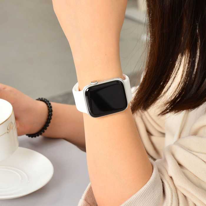 Bracelet de rechange en silicone souple pour Apple Watch (series 4/3/2/1) 