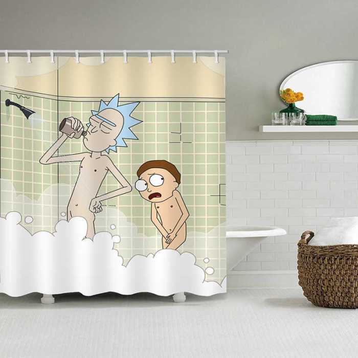 Rideau de douche Rick et Morty
