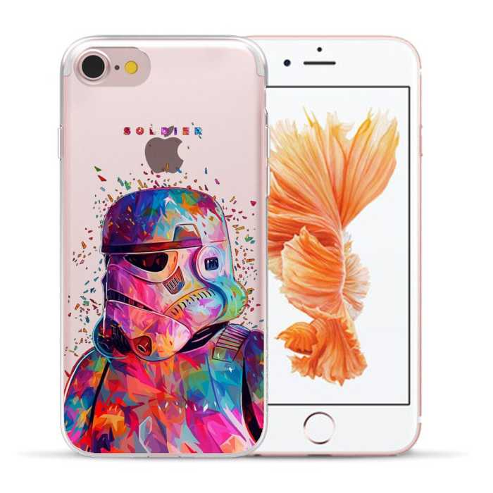 Coques iPhone Star Wars &quot;peace and love&quot;