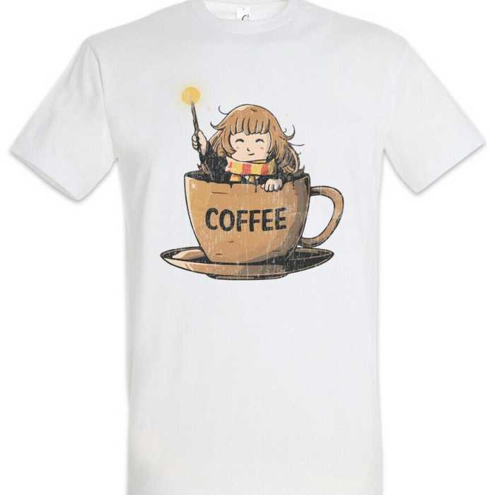 T-Shirt Harry Potter : Hermione dans une tasse de café