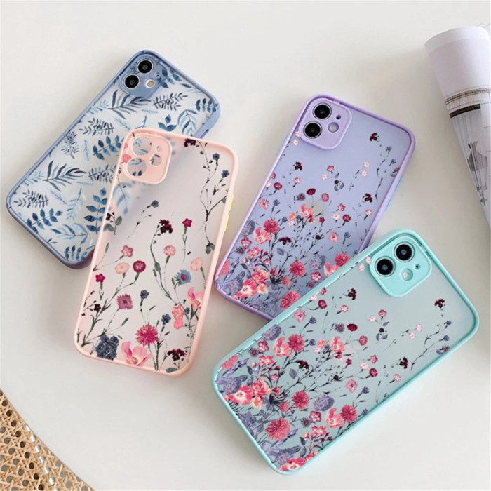 Coque de téléphone vintage fleurs pour iPhone